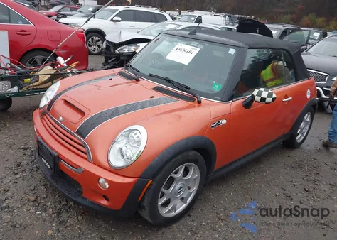 2005 Mini Cooper S z USA, uszkodzony, nr VIN WMWRH334X5TF81383